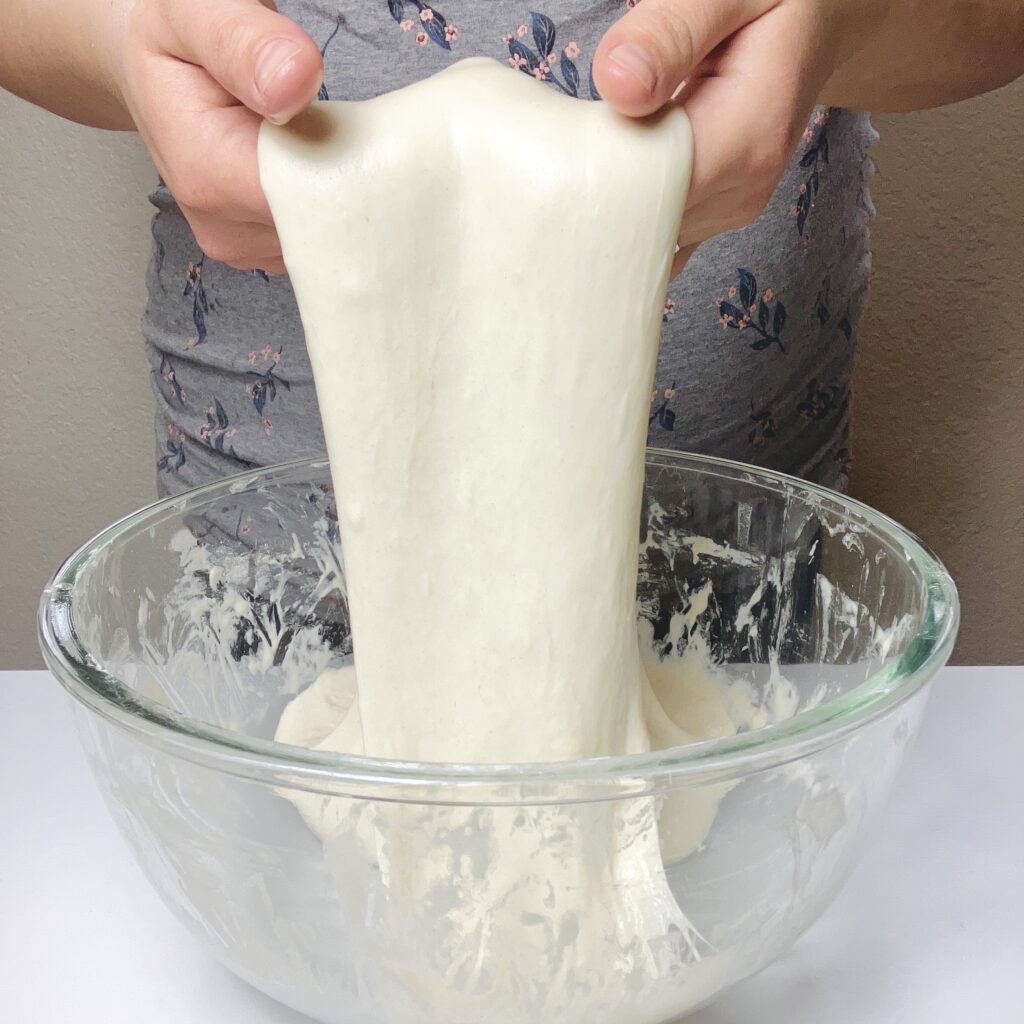 Coil fold on high hydration bread dough