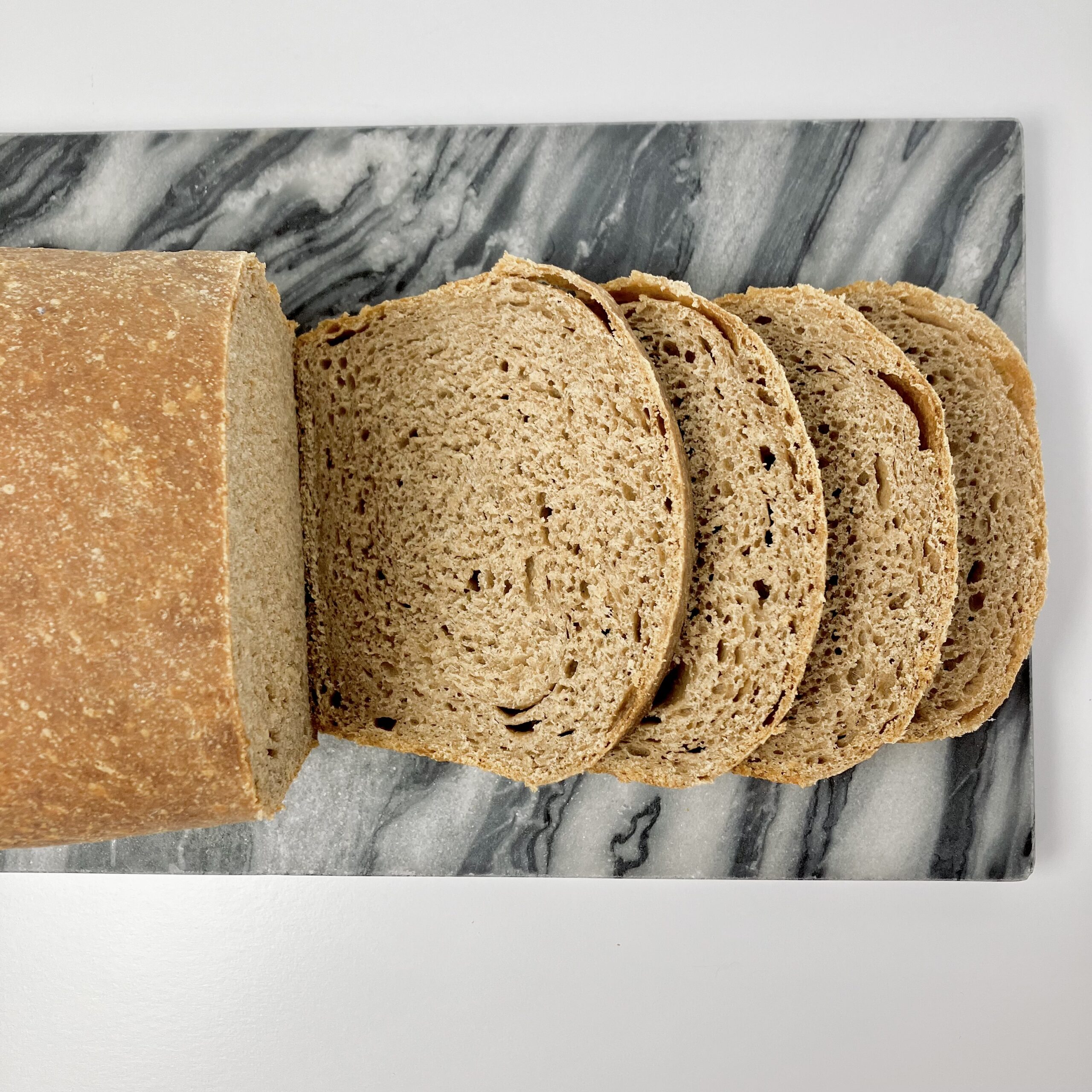 100% Whole Wheat Sourdough Sandwich Bread