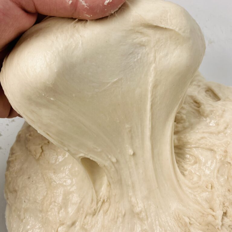 Autolysed bread dough