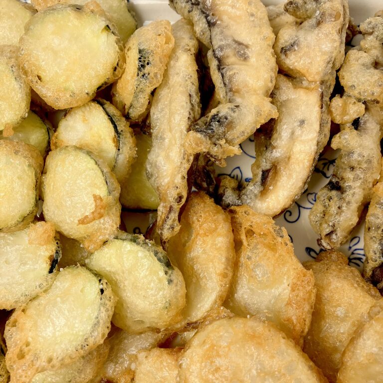 Sourdough tempura fry batter vegetables