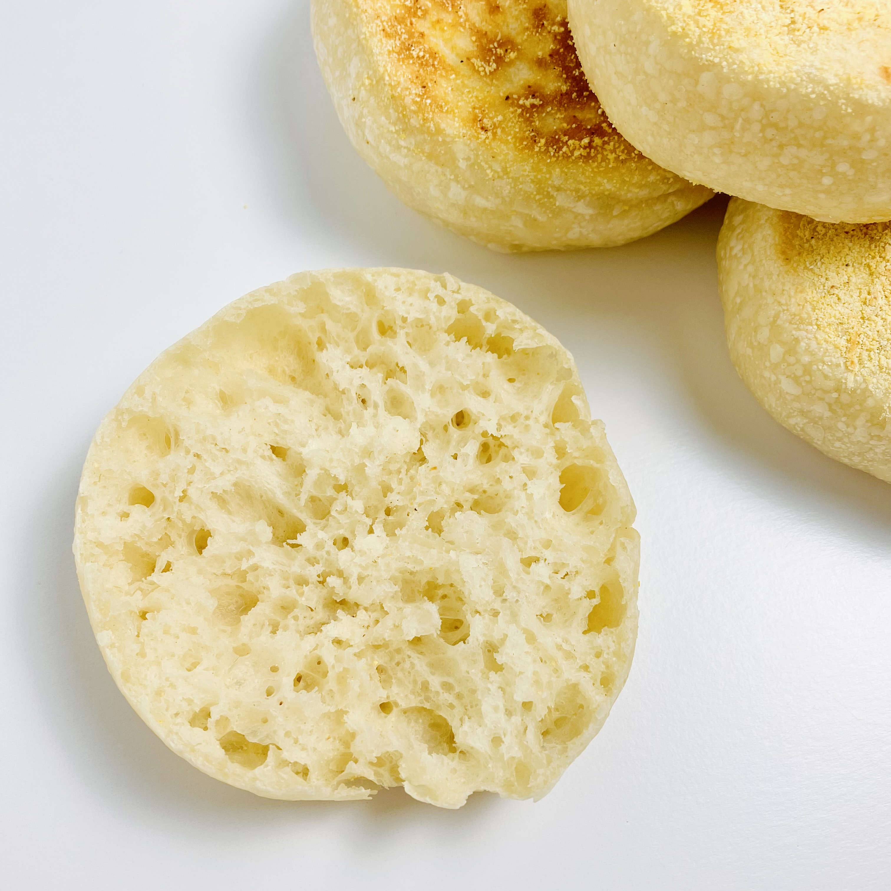 Water-based sourdough English muffin