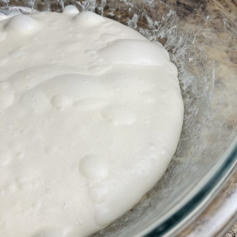 strong and elastic dough at the end of bulk fermentation