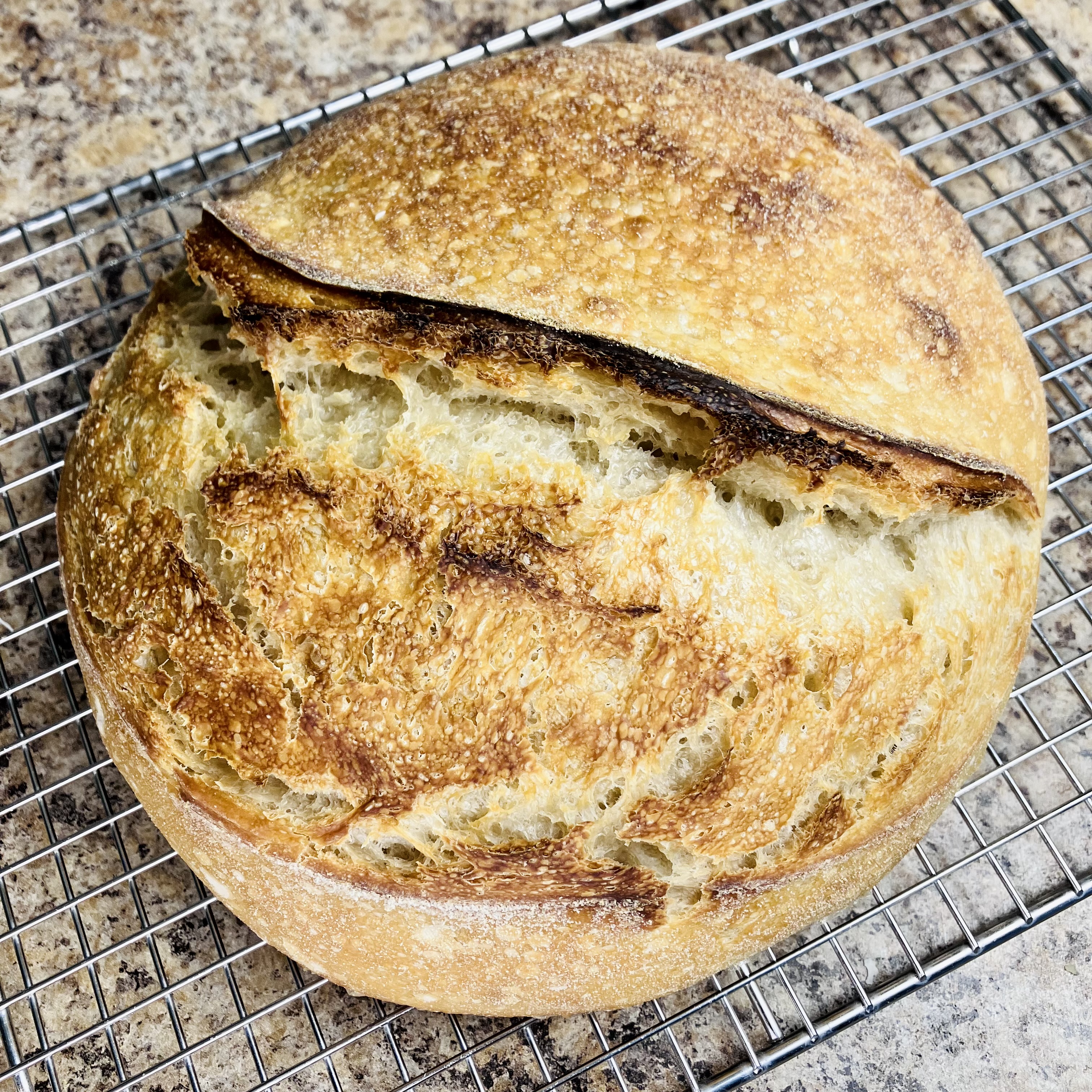 Resulting bread from underdeveloped dough