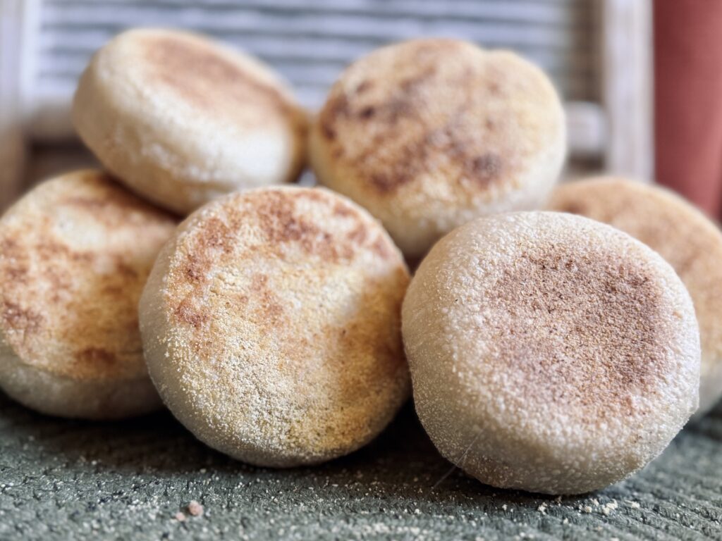 sourdough English muffins