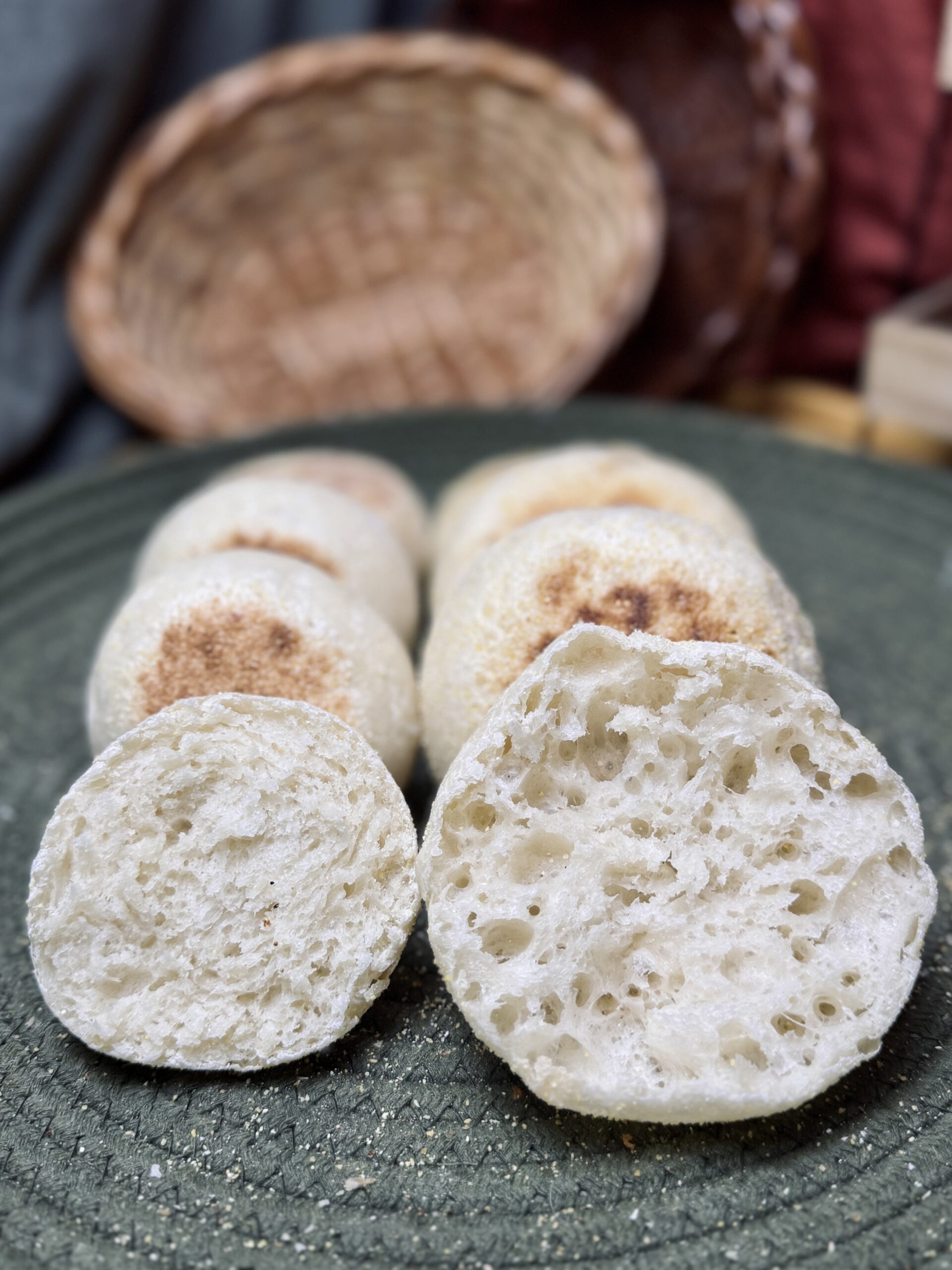 milk vs water English muffin