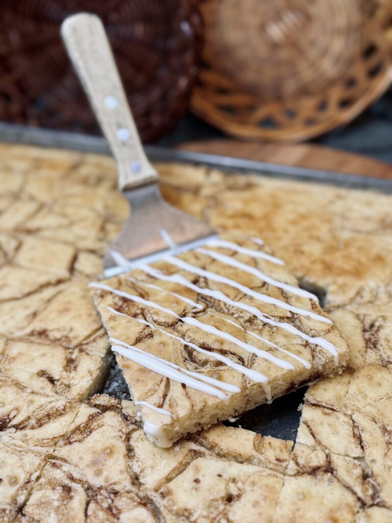 Cinnamon Roll Sourdough Sheet Pan Breakfast